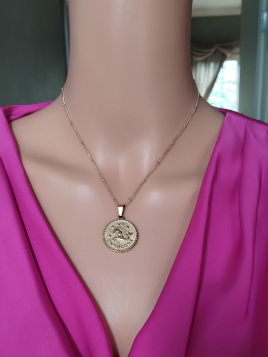 Jewelry - Gold Capricorn Pendant Necklace
